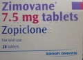 Zimovane (Zopiclone) 7.5mg film-coated by Sanofi Aventis 14 tablets / Strip